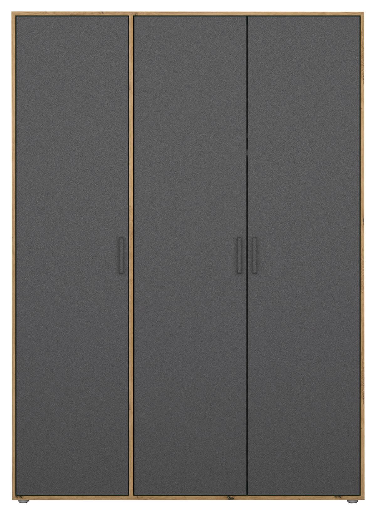 DULAP  USI ROTATIVE VOYAGER - stejar Artisan/gri, Modern, material pe bază de lemn (140/194/53cm) - Modern Living
