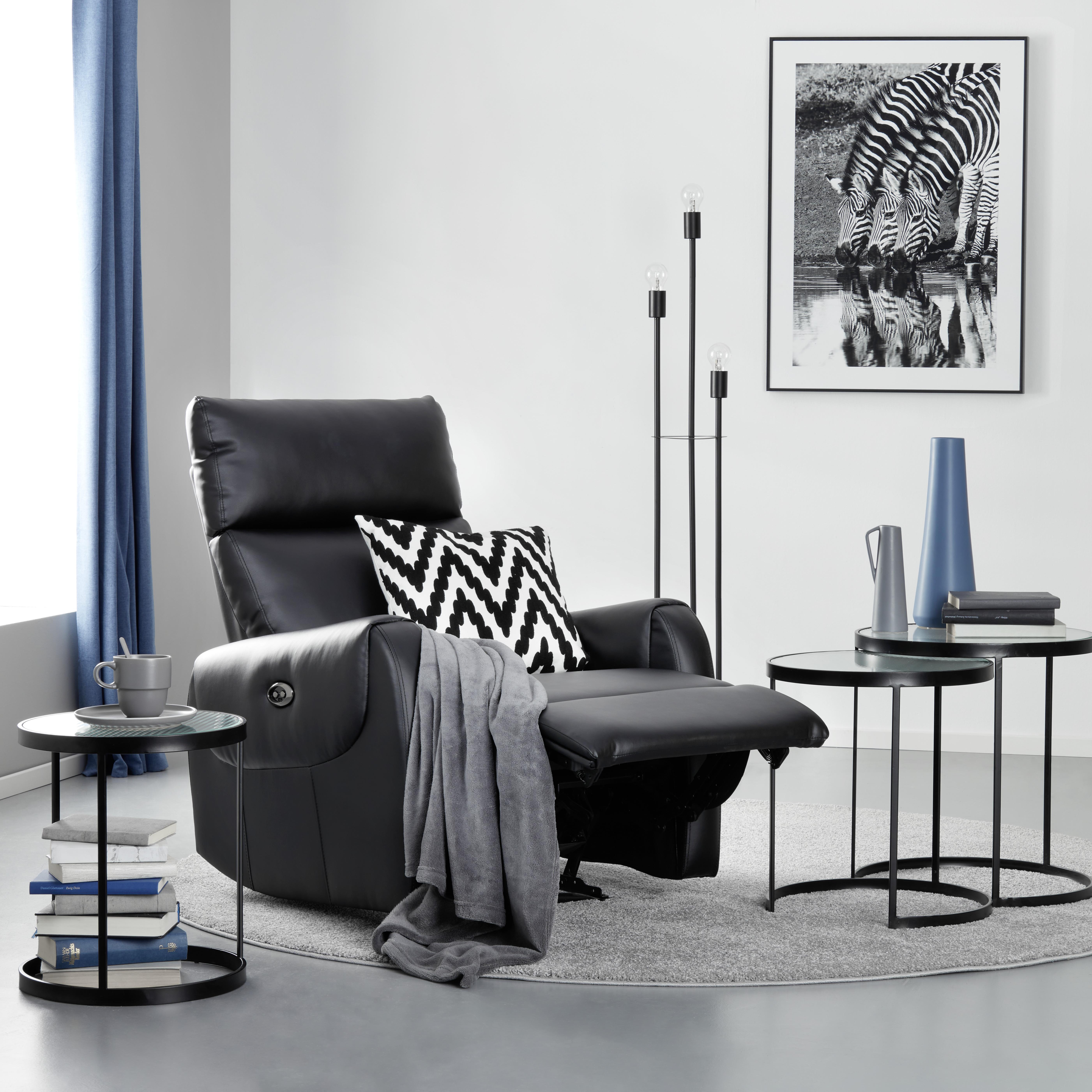 Relaxsessel in Schwarz - Schwarz, Modern, Holz/Kunststoff (78/100/93cm) - Modern Living