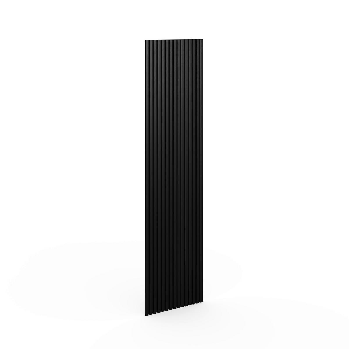 Akustikpaneel Rico Schwarz - Schwarz, MODERN, Holzwerkstoff/Kunststoff (60/2,1/240cm)
