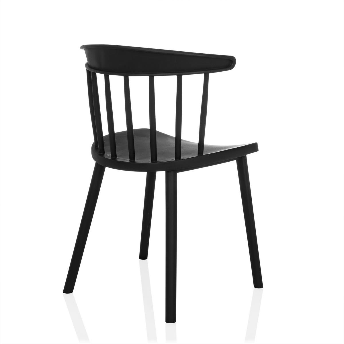 Konferenčni Stol Artifo Rib, Črna - črna, Moderno, umetna masa (53/75/45cm) - MID.YOU