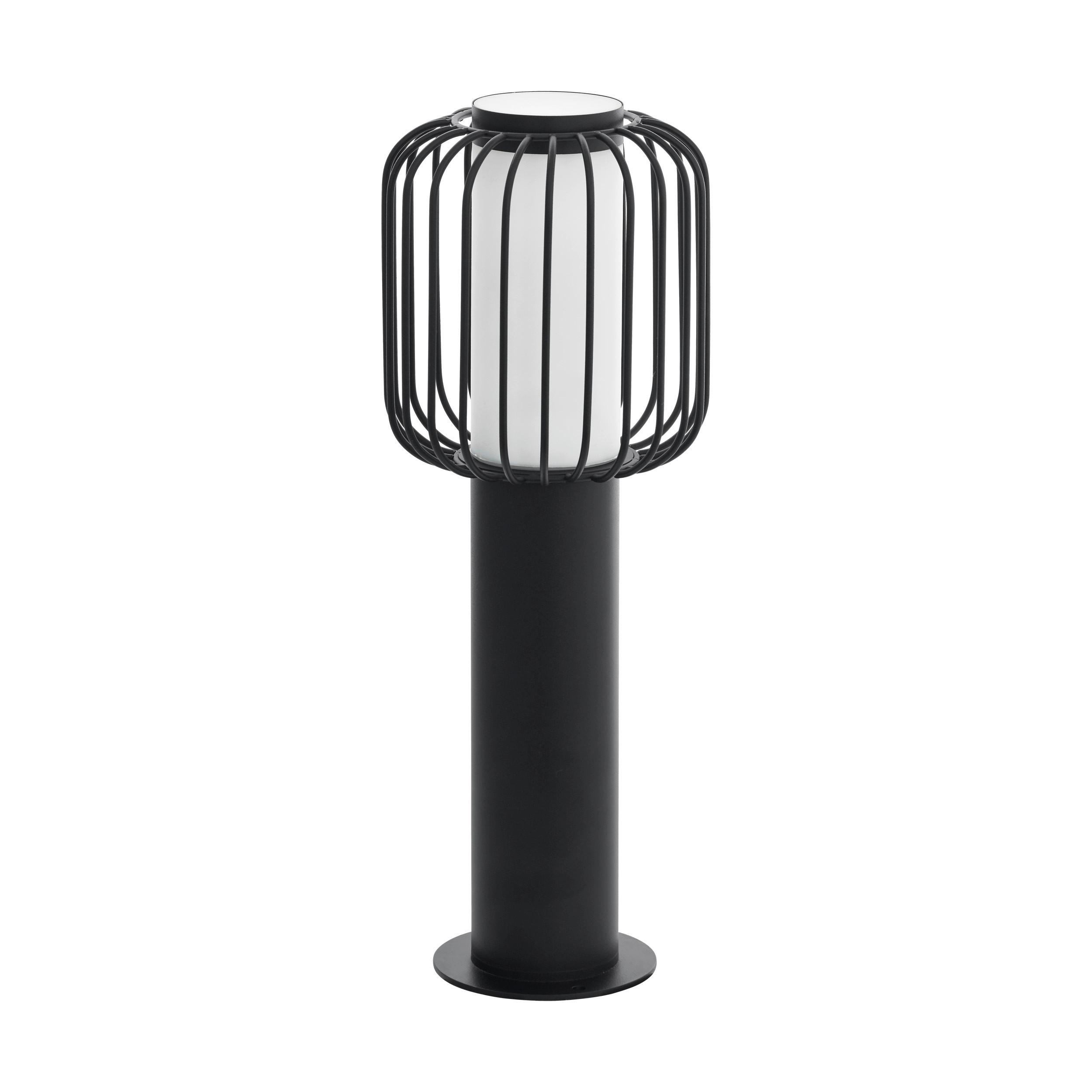 Aussenwandleuchte Ravello Sockel Schwarz/weiss - Weiss/Schwarz, Basics, Kunststoff/Metall (16,5/45cm) - Eglo