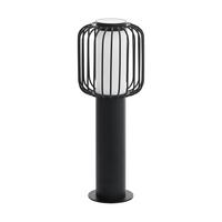 Aussenwandleuchte Ravello Sockel Schwarz/weiss - Weiss/Schwarz, Basics, Kunststoff/Metall (16,5/45cm) - Eglo