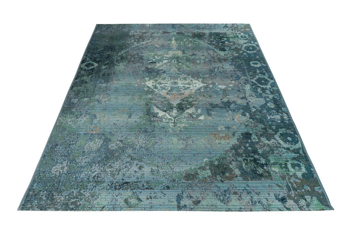 OUTDOORTEPPICH MY GOBELINA - Weiss/Hellblau, Design, Textil (80/150cm) - Novel