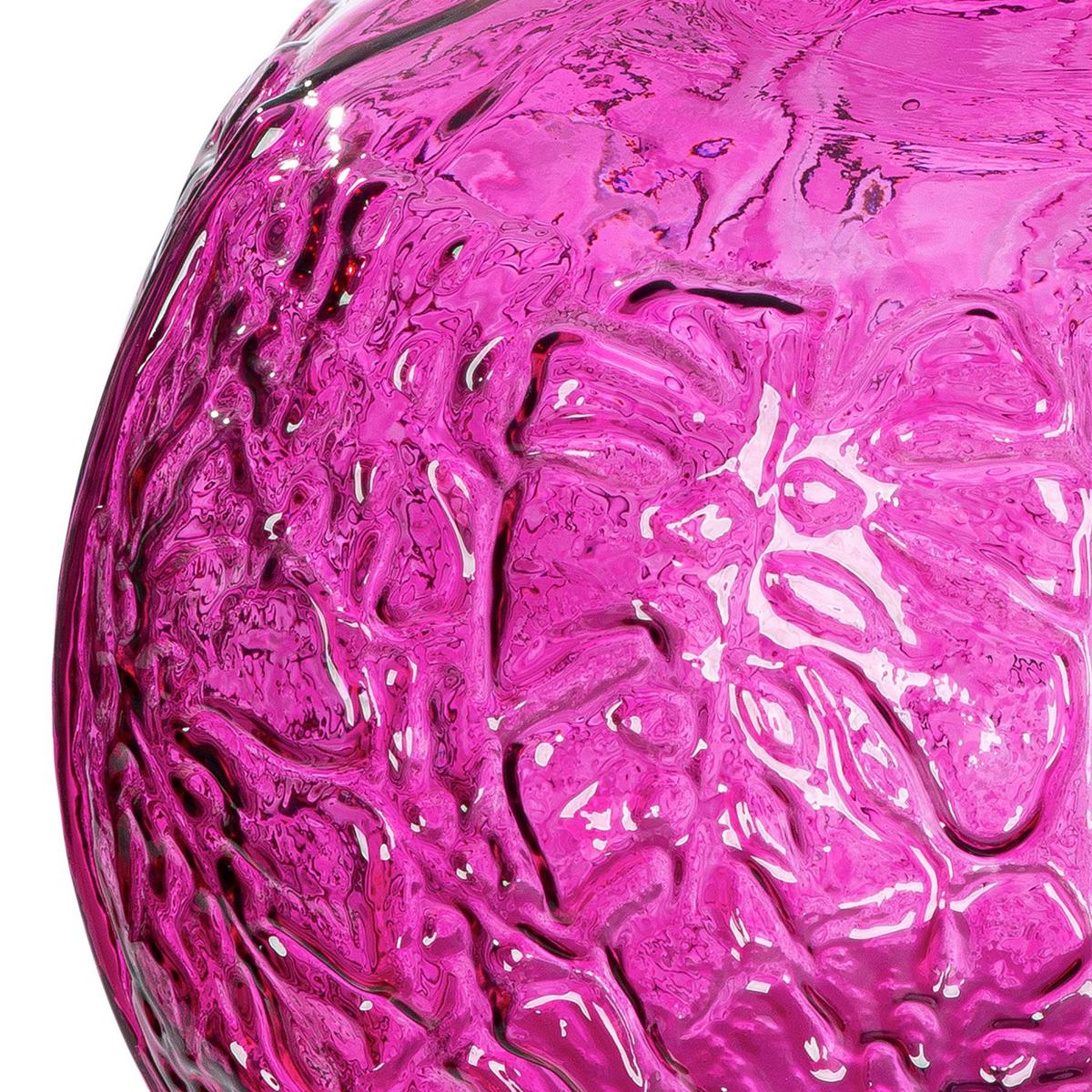 Dekovase Dschungel Pink Magenta - Magenta, Basics, Glas (33/44cm)