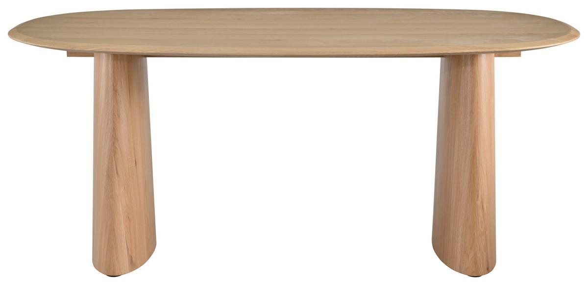 Jedilna Miza Palma, Barva Hrasta, 180x100 - naravne barve, Moderno, leseni material/les (180/100/75cm) - MID.YOU