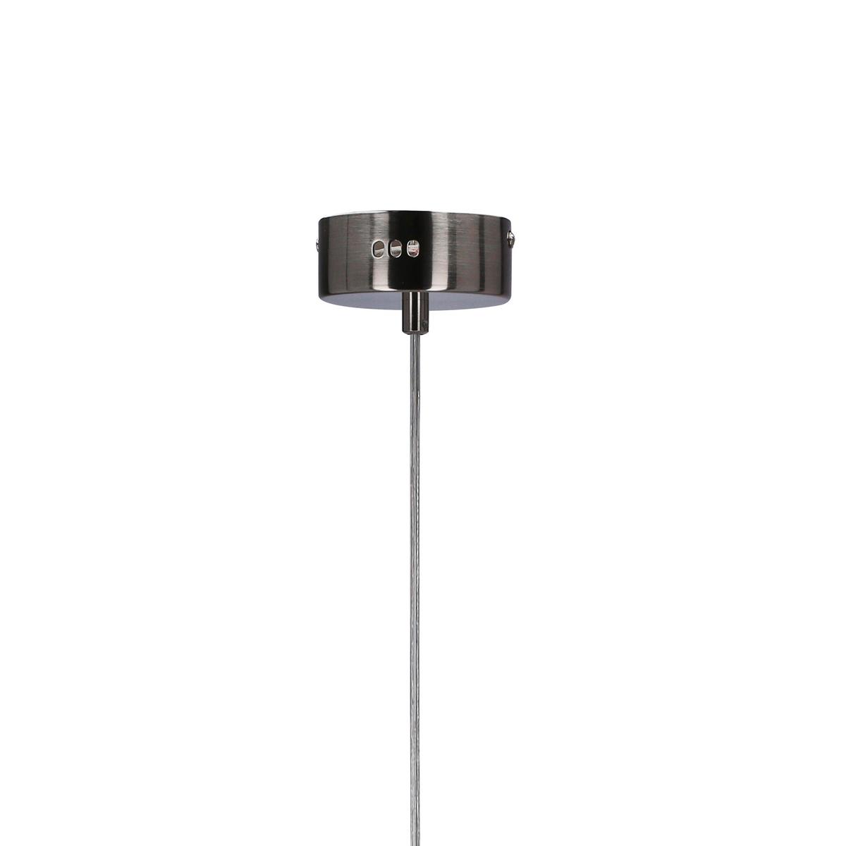 Led Viseća Svjetiljka Lukka - srebrne boje/boje kroma, Design, staklo/metal (18/18/115cm)