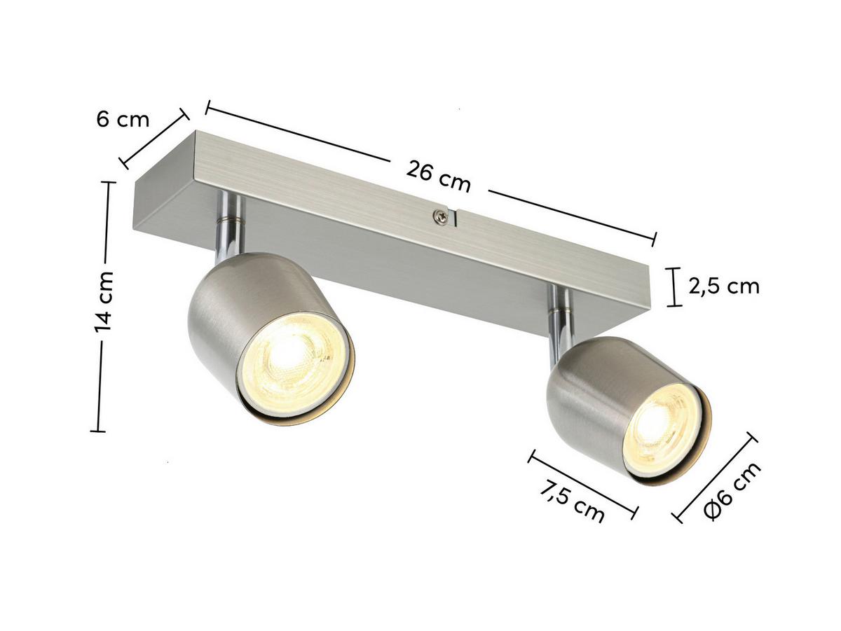 Reflektor Ernestine - barve kroma/barve niklja, Romantika, kovina/umetna masa (26/7,5/14cm) - Mömax