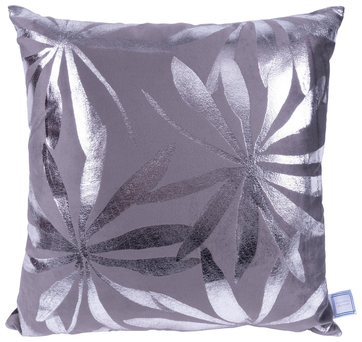 ZIERKISSENSET PRISMA 425 2ER-SET - Silberfarben/Graphitfarben, Konventionell (30x45/50x45cm)