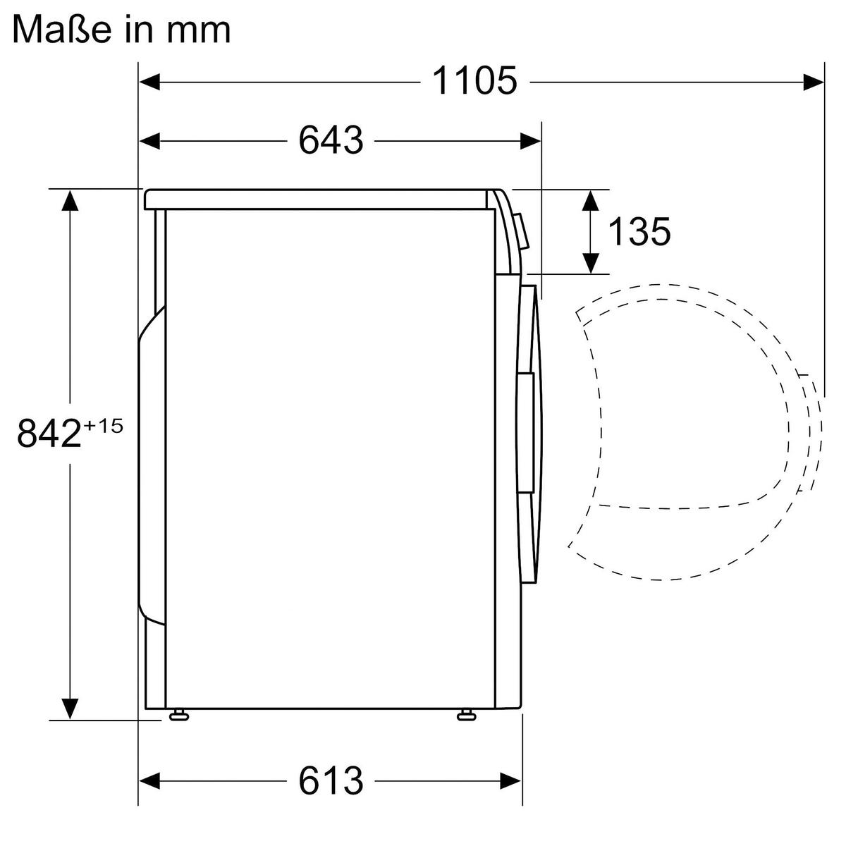 Kondenstrockner WT43N203 - Basics (59,8/84,2/61,3cm) - Siemens