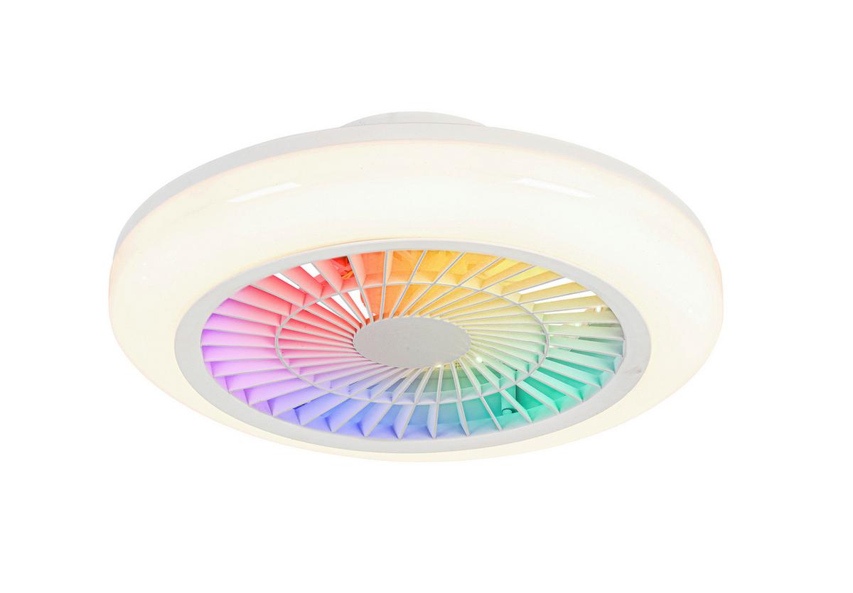 LED-Deckenleuchte Vin max. 30W + 5W RGB-LED - Weiss, Konventionell, Kunststoff/Metall (46/16cm) - Modern Living