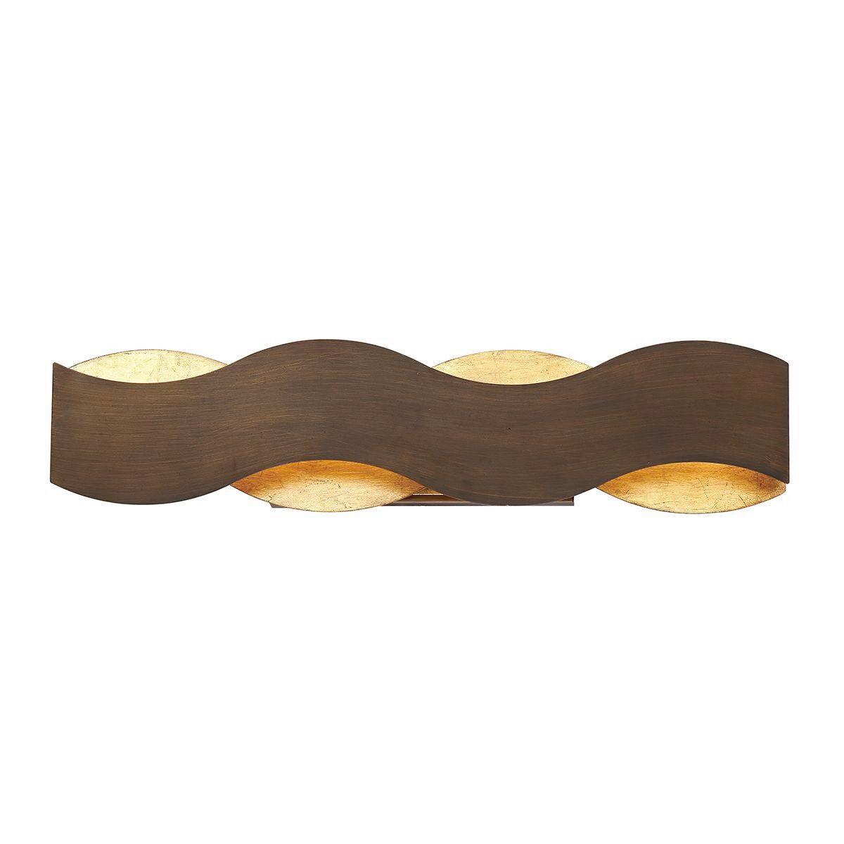 LED Falilámpa Qn-Vaughan-1w-Brz-Gd - többszínű, Konventionell, fém (14/61/10cm) - Elstead Lighting