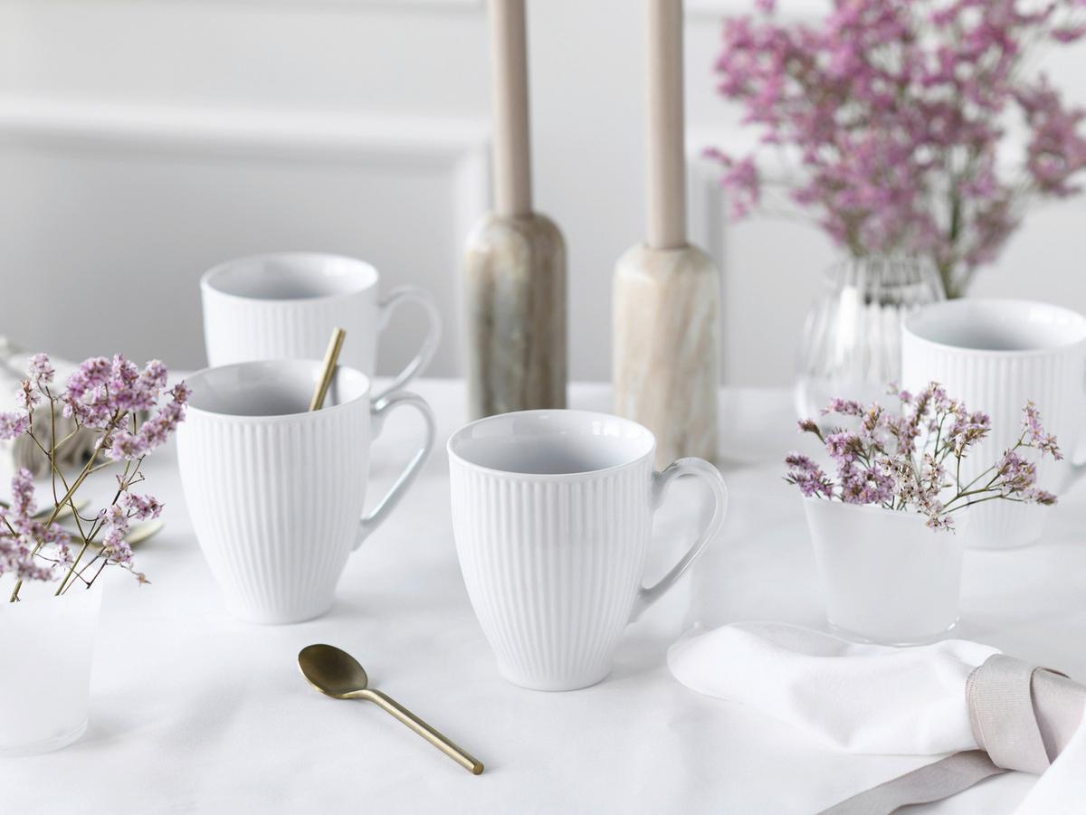 Set Skodelic Valencia, 6-Delni - bela, Design, keramika - Creatable