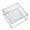 SOFFBORD ANGEL II - kromfärg, Modern, metall/glas (70/70/38cm) - Mömax
