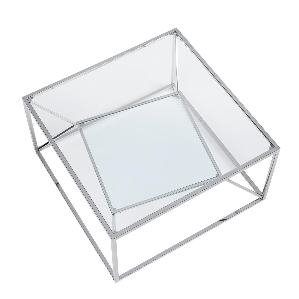 Klubska Miza Angel Ii - barve kroma, Moderno, kovina/steklo (70/38/70cm) - Mömax