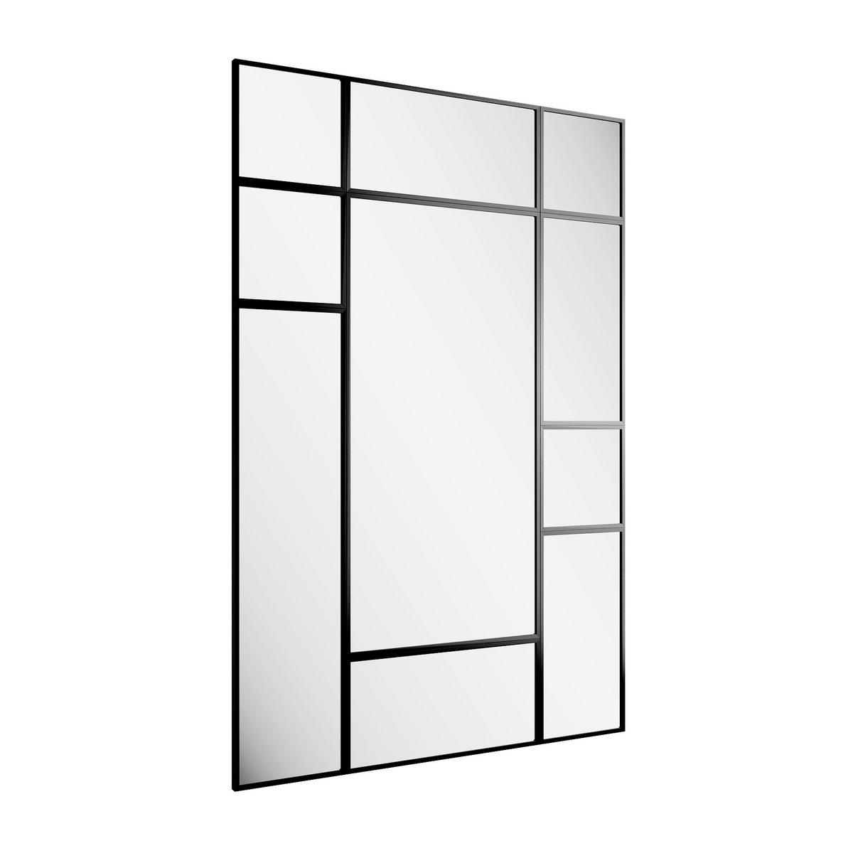Dekospiegel Andromeda AK Schwarz ca. 140x210cm - Schwarz, Basics, Glas/Holz (140/210/2,5cm)