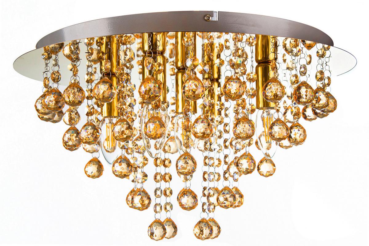 DECKENLEUCHTE 63040545 LONDON - Goldfarben, Lifestyle, Kunststoff/Metall (46/27cm) - Globo