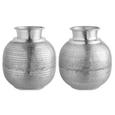 Vase Sahara In Versch. Designs - Silberfarben/Kupferfarben, Metall (23/22,5cm)