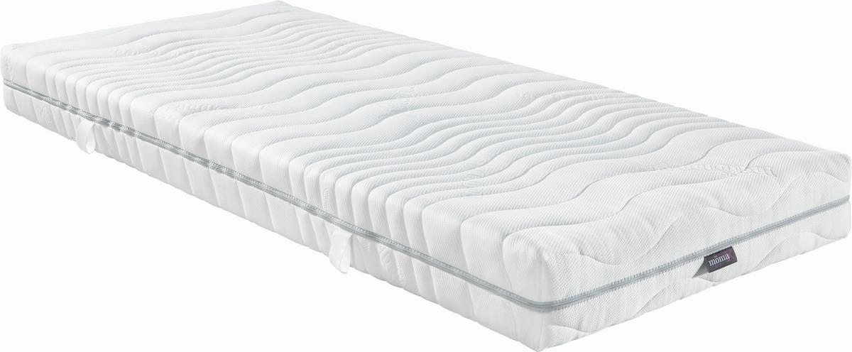 Komfortschaummatratze Premium Sinus H2/3 ca. 160x200cm - Weiß, Textil (160/200cm) - Nadana