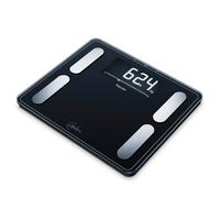 Beurer Personenwaage BF 410 - Schwarz, Design, Glas (35/30/2,8cm) - Beurer