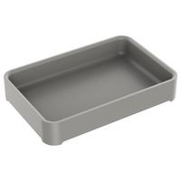 Tavă pentru tacâmuri Lis -Ext- - gri, Modern, plastic (28,6/19,1/4,8cm) - Mömax