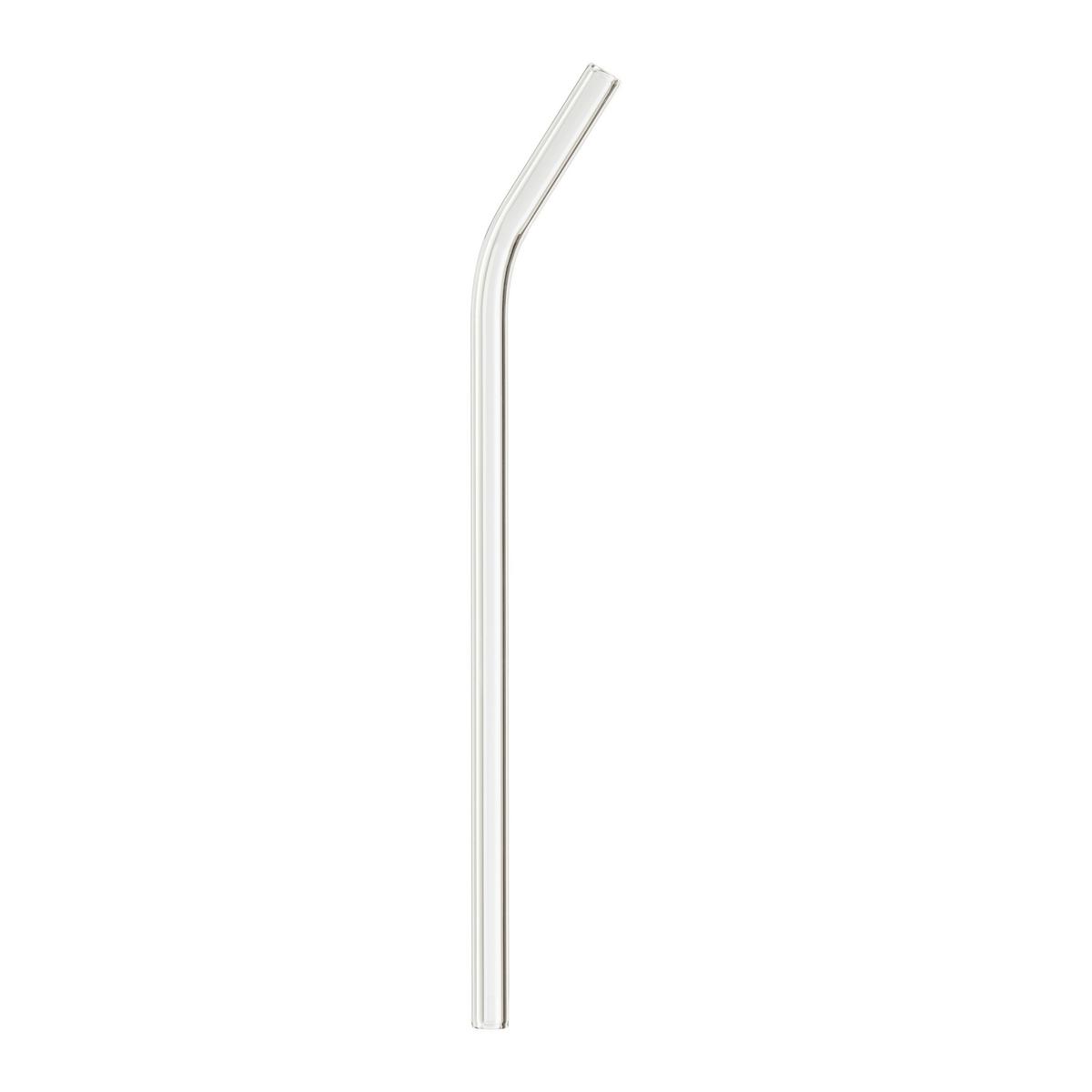 Trinkhalm Jessy aus Glas - Klar/Transparent, Glas (20cm) - Premium Living