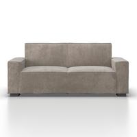 Zofa Liam, Bež - črna/bež, Moderno, umetna masa/tekstil (210/84/90cm) - Bessagi Home