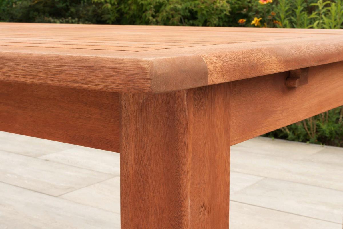 Gartentischgruppe Maracaibo 7-tlg. - Eukalyptusholzfarben, KONVENTIONELL, Holz - Gardenson