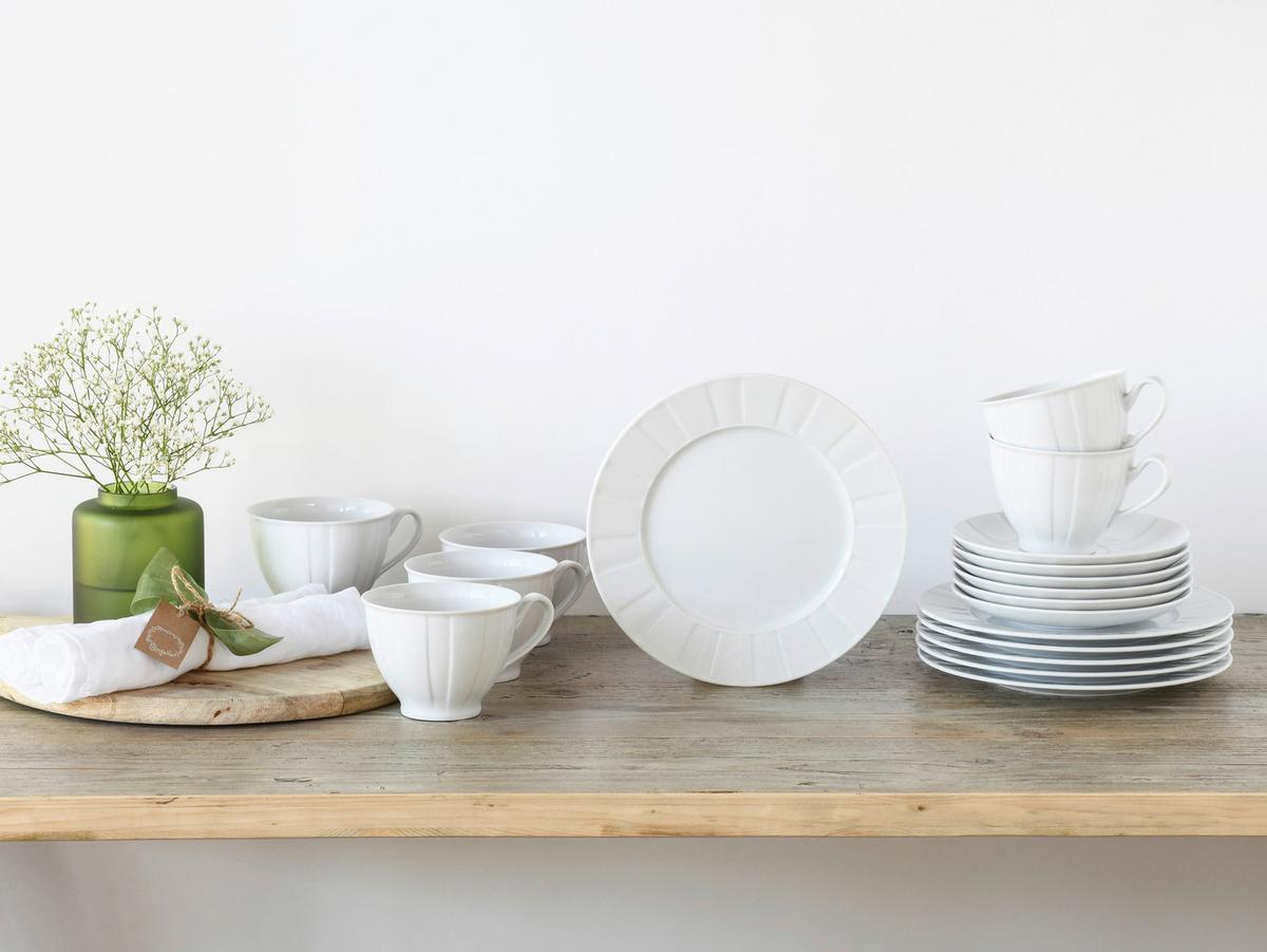 Kavni Servis Barcelona, 18-Delni - bela, Basics, keramika - Creatable