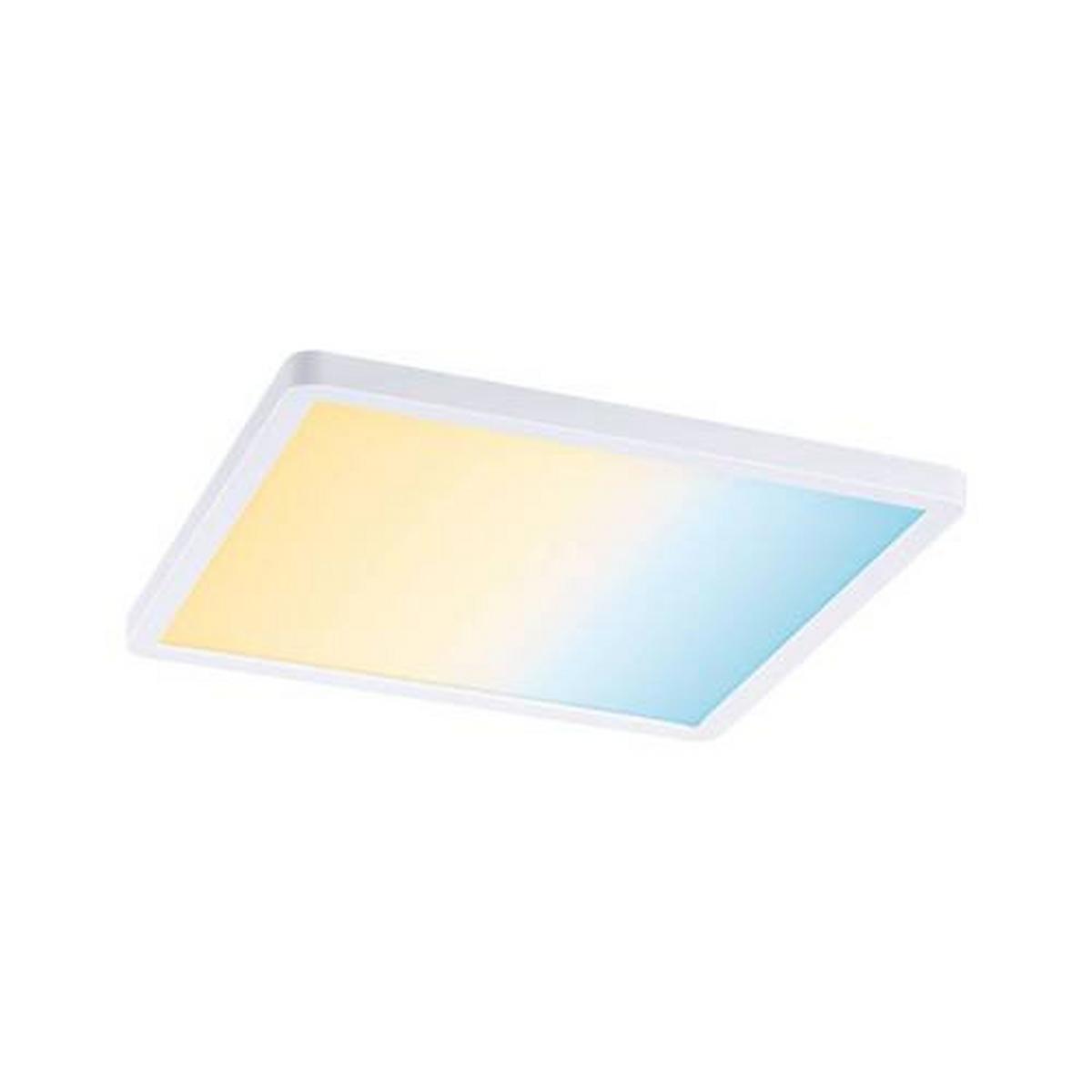 LED-Paneel Areo in Weiß max. 18 Watt - Weiß, Design, Kunststoff (23/23cm) - Paulmann