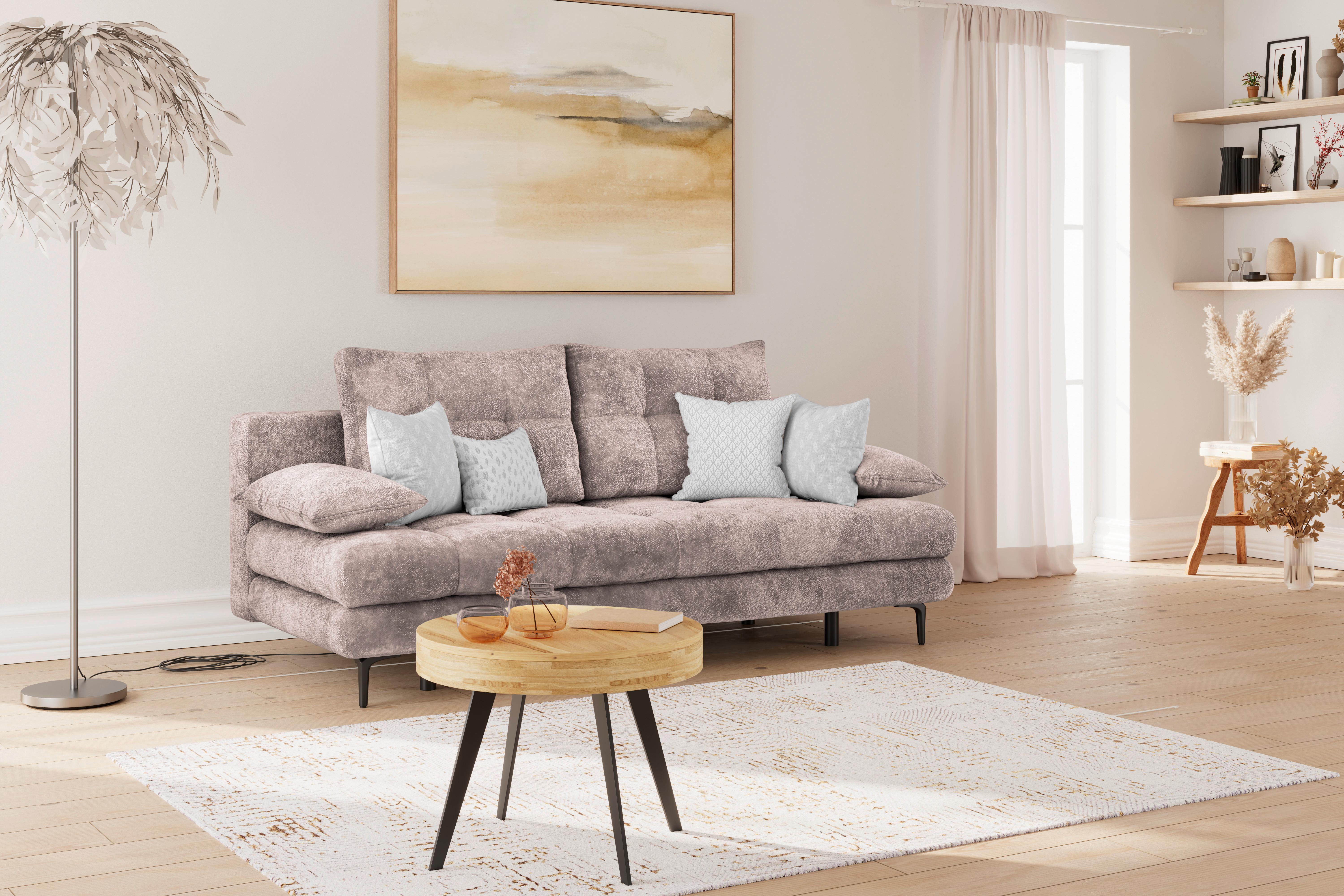 Trosjed Perla - ružičasta/crna, Konvencionalno, tekstil/metal (203/94/96cm)