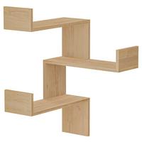 Eckregal LUKSA Eichefarben ca.60x90x22cm - Eichefarben, Design, Holzwerkstoff (60/90/22cm) - Livetastic