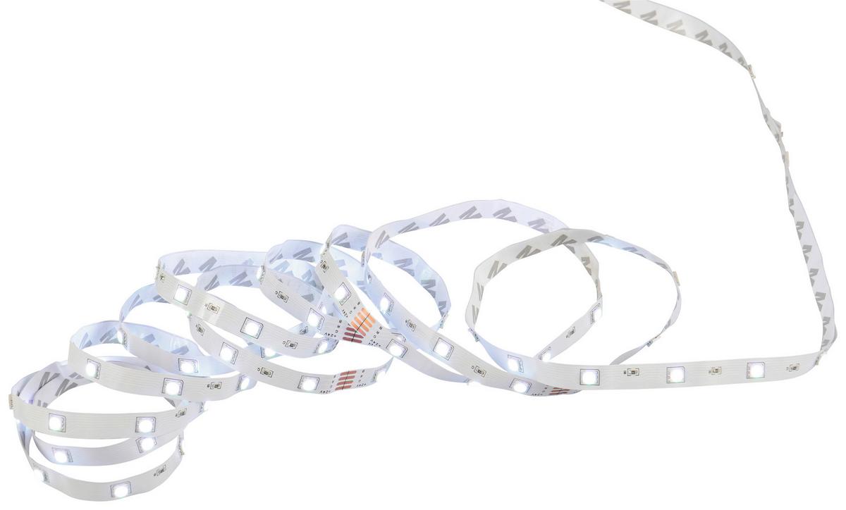 Bandă cu LED Lichti 2 - alb, Konventionell, plastic/metal (500cm) - Mömax