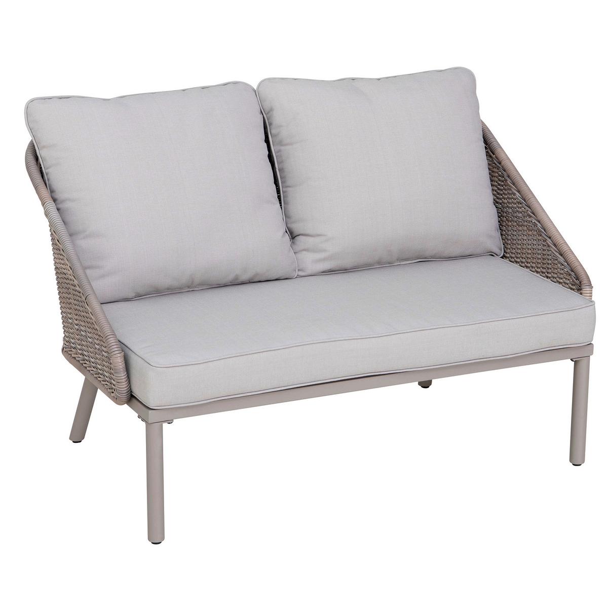 Doppelliege Tagesbett Porto Grau/Naturfarben - Naturfarben/Grau, Basics, Holz/Kunststoff (142/82/128cm) - Modante