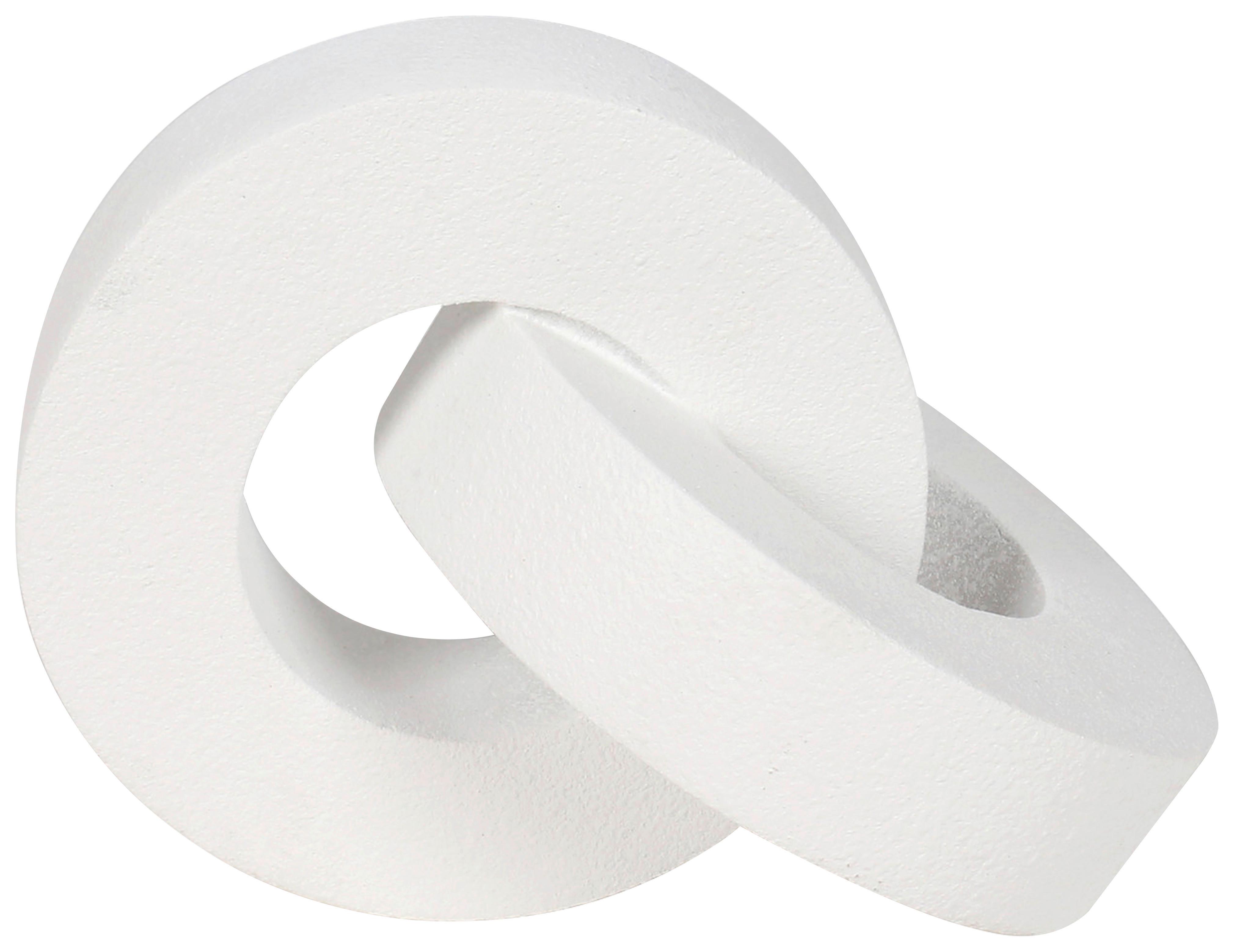 Skulptur Chainy Weiss - Weiss, Modern, Kunststoff (19/26/19cm) - Mömax