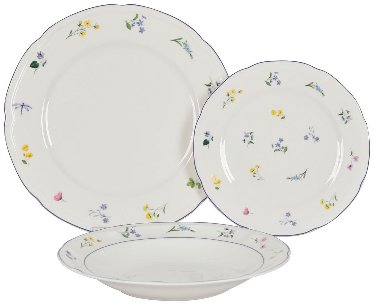 Serviciu de masă 18/1 Elisabeth - multicolor, Romantik / Landhaus, ceramică - Mömax