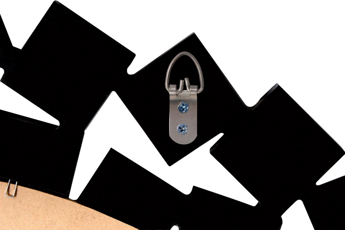 WANDSPIEGEL MOSAIC 1825 SILBER/SCHWARZ - Silberfarben/Schwarz, Basics, Glas/Holzwerkstoff (80/80/1,6cm) - Kayoom