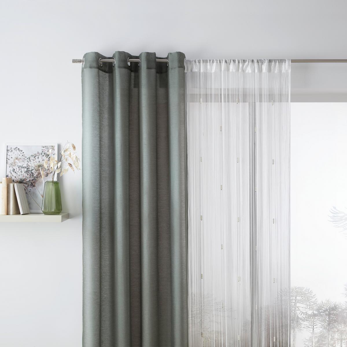 Ösenvorhang Dolly ca. 140x245cm - Grün, Textil (140/245cm) - Modern Living
