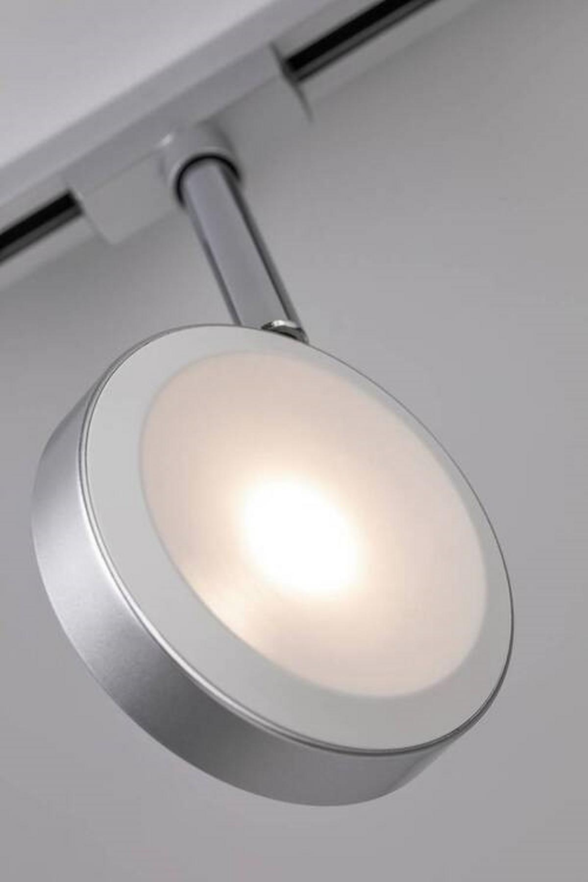 Schienensystem-Strahler Spot Discus max. 5,3 Watt - Chromfarben, Basics, Kunststoff/Metall (2,9/21,5cm) - Paulmann
