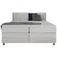 Boxspringbett in Hellgrau ca. 180x200cm - Chromfarben/Hellgrau, KONVENTIONELL, Kunststoff/Textil (180/200cm) - Premium Living Boxspringbett in Hellgrau ca. 180x200cm - Chromfarben/Hellgrau, KONVENTIONELL, Kunststoff/Textil (180/200cm) - Premium Living
