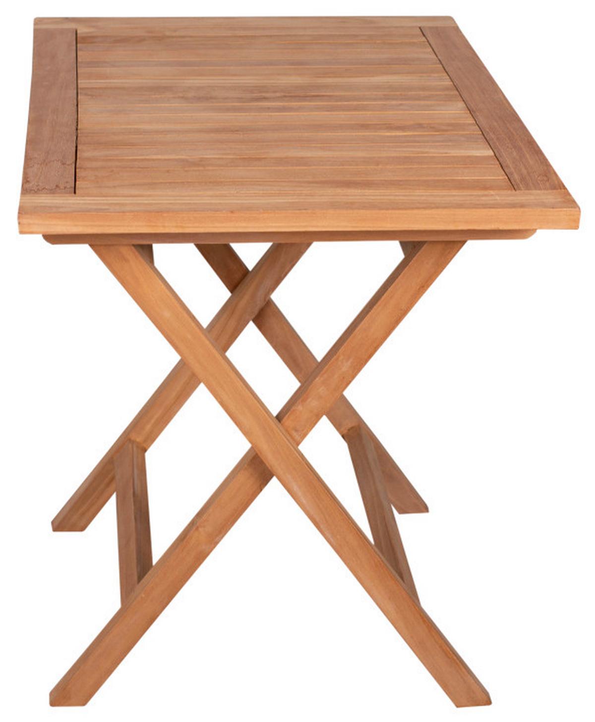 Gartenklapptisch Woodie Teak - Basics, Holz (80/73/60cm) - Gardenson