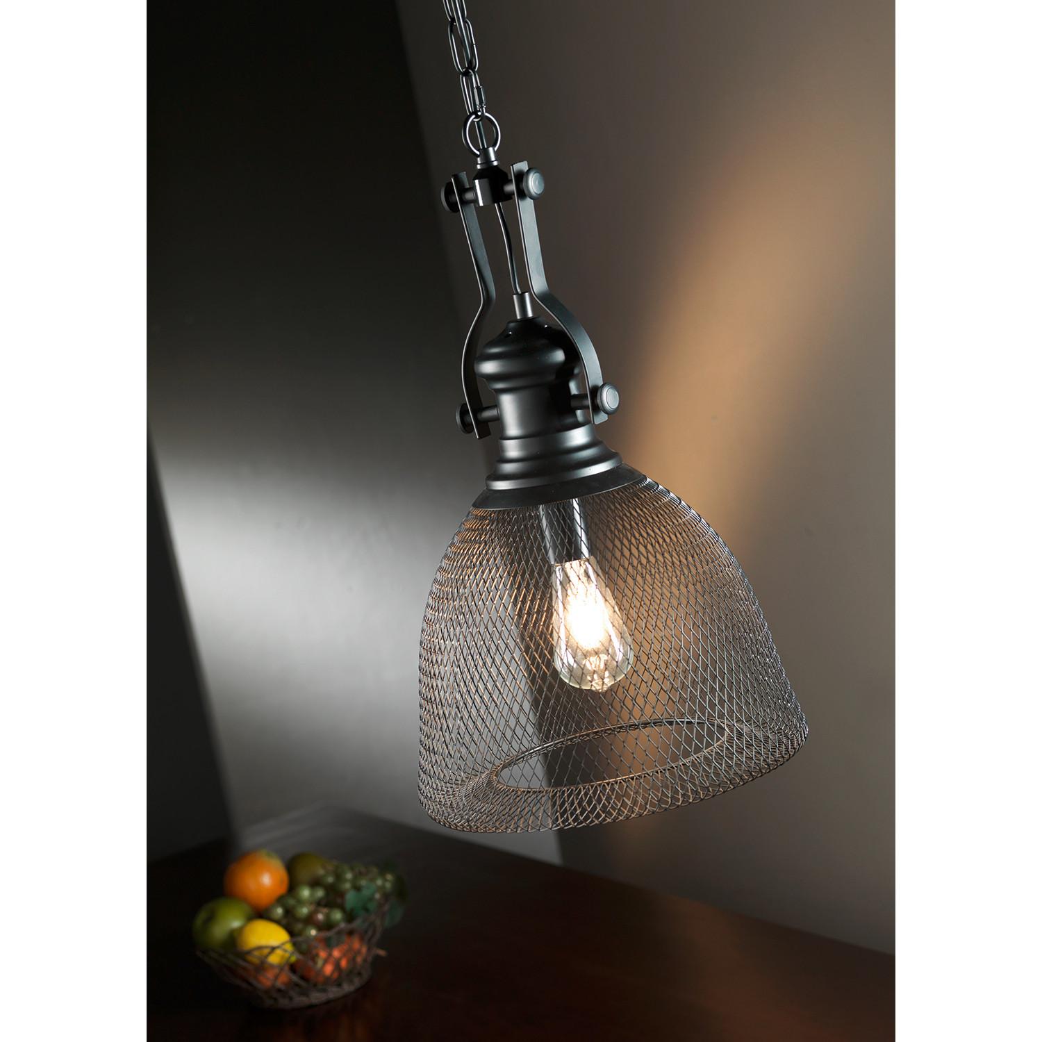 Hängeleuchte Grammy Schwarz nax. 22 Watt - Schwarz, KONVENTIONELL, Metall (32/90cm)
