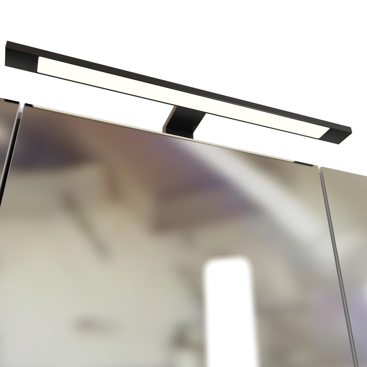 Badezimmer Manchester ca. 130 cm Eiche Wotan - Eichefarben/Weiß, MODERN, Holzwerkstoff/Stein (130cm) - Held
