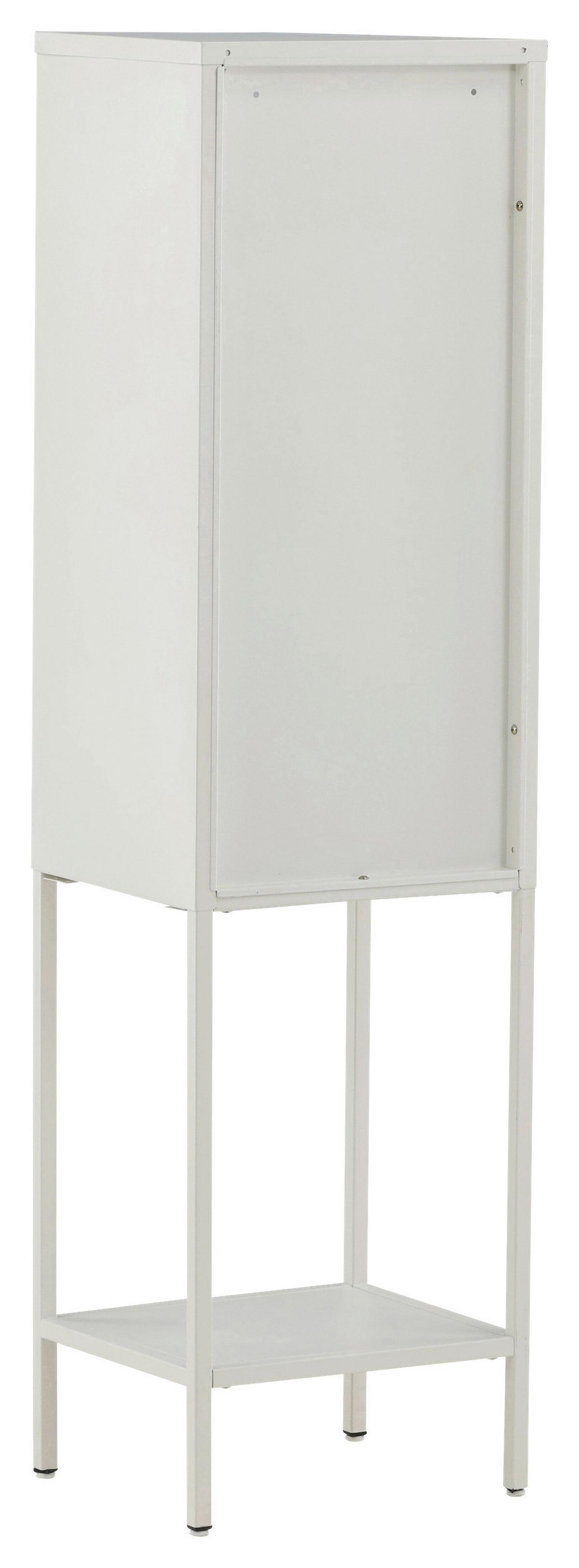 VITRINE MISHA - Weiß, Design, Metall (40,5/150/35cm) - Livetastic