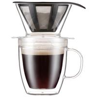 Kaffeebereiter Bodum-Pour Over Schwarz ca. 0,35l - Schwarz, KONVENTIONELL, Kunststoff (13/19/13cm) - Bodum