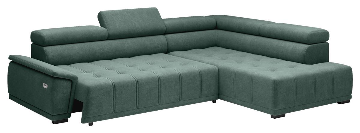 Coltar GREMIO - verde închis, Modern, textil (283/106cm) - Premium Living