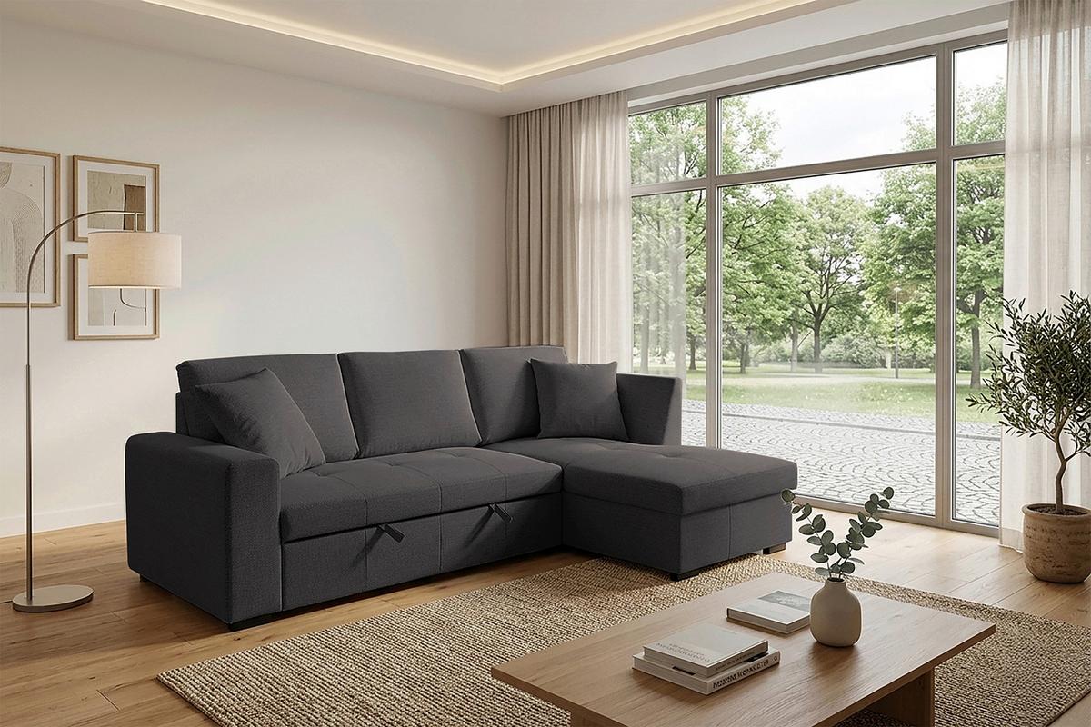 Coltar LUKAS - maro închis, Trend, textil (239/158cm) - Modern Living
