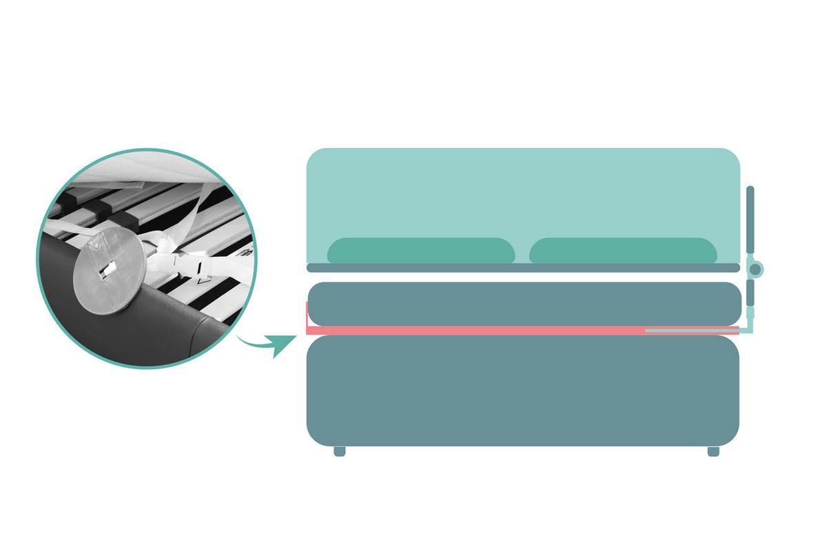 BRAMKA CHRONNA DO ŁÓŻECZKA COMFORT - szary, Basics, metal/tkanina (150/60cm) - My Baby Lou