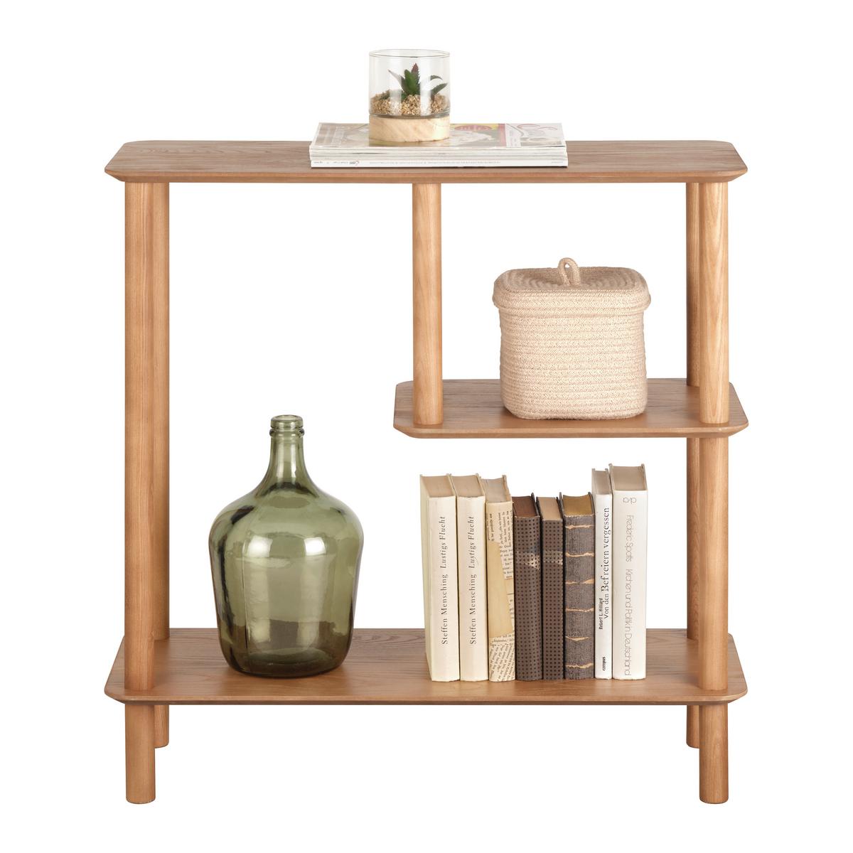 Álló Polc Mats - natúr színű, Modern, faalapú anyag/fa (75/75/30cm) - Premium Living