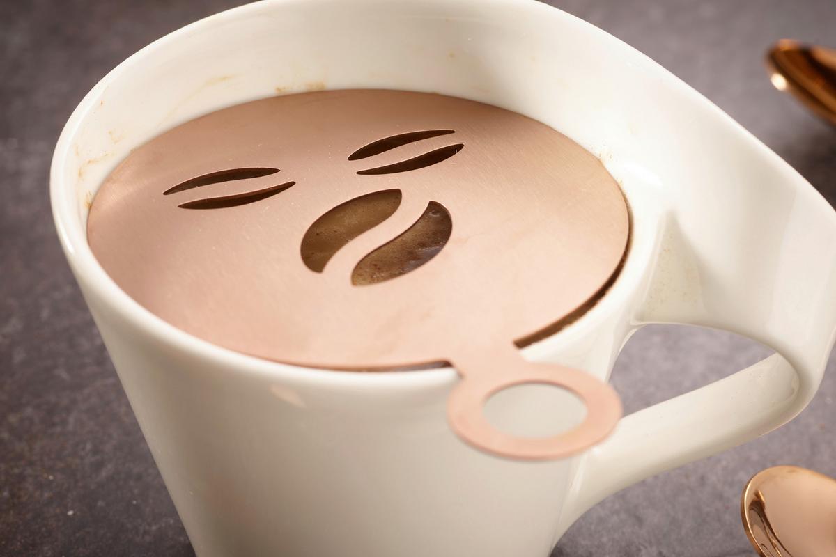 Kaffeeset Cosme in Kupferfarben, 23-teilig - Kupferfarben, Basics, Metall - Echtwerk