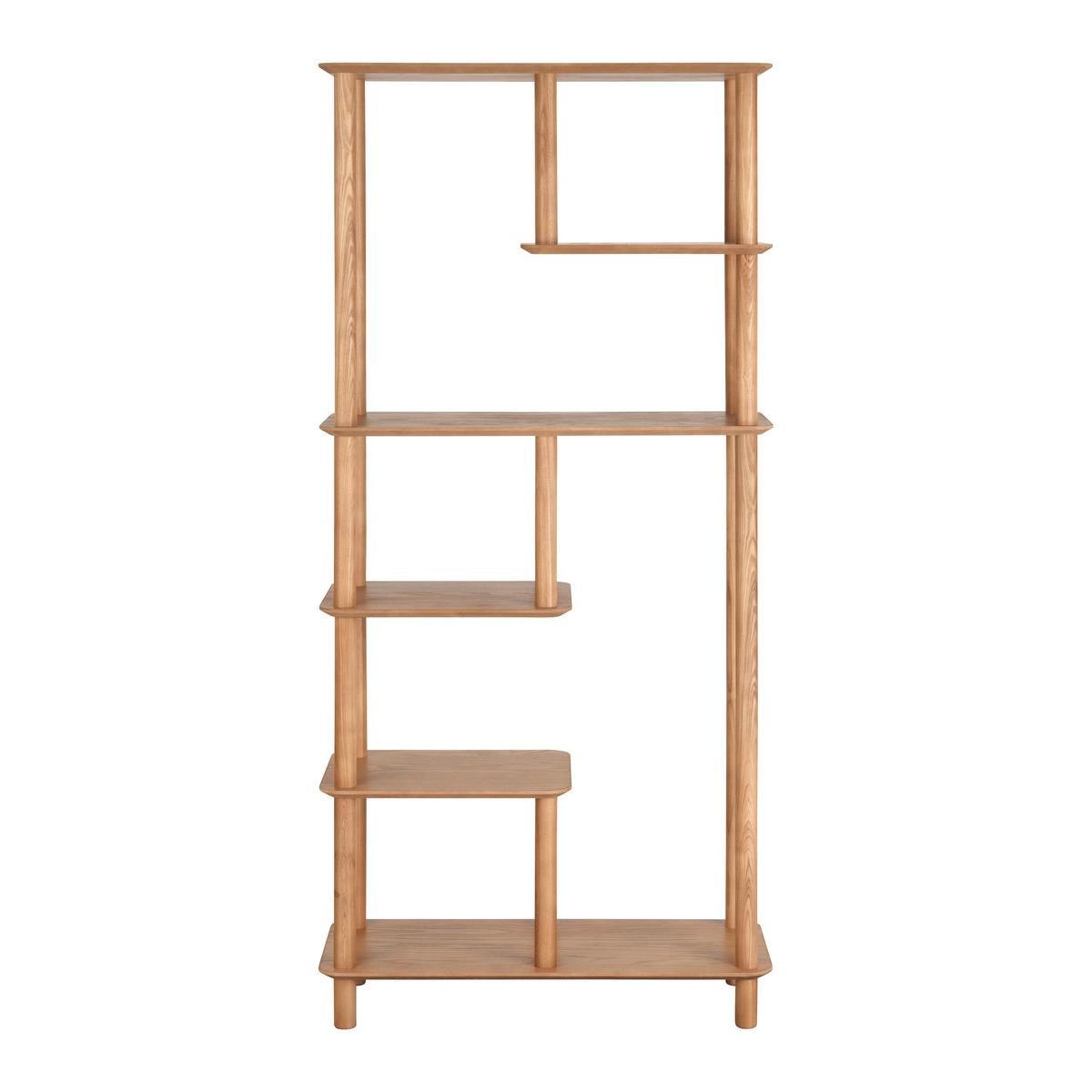 Álló Polc Mats - natúr színű, Modern, faalapú anyag/fa (70/142/30cm) - Premium Living